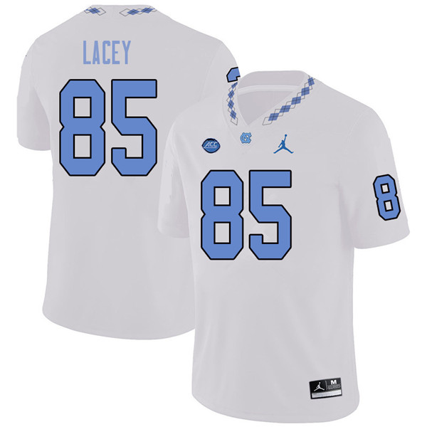 Jordan Brand Men #85 Bob Lacey North Carolina Tar Heels College Football Jerseys Sale-White